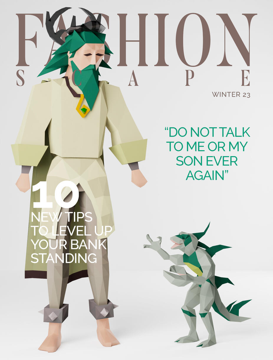 Concept for an OSRS fashion magazine
