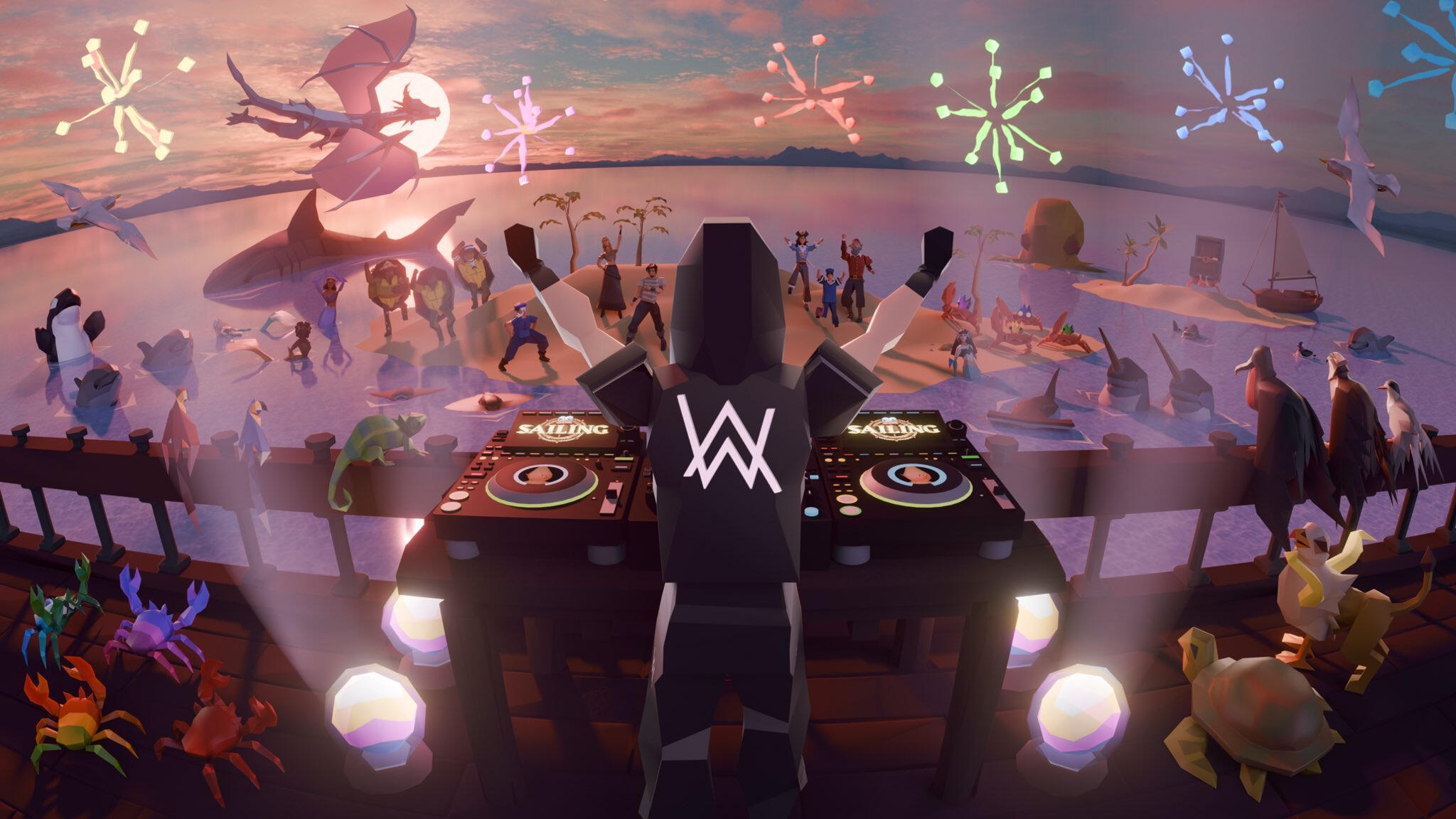 Key art for the Alan Walker x OSRS collaboration