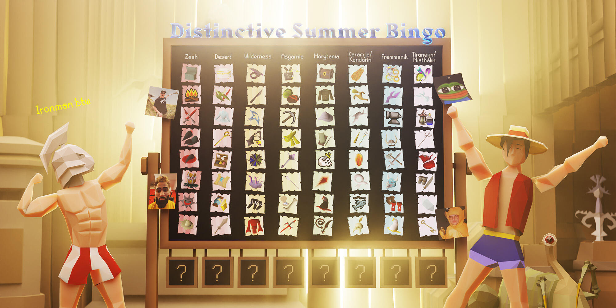 Bingo board image for Distinctive