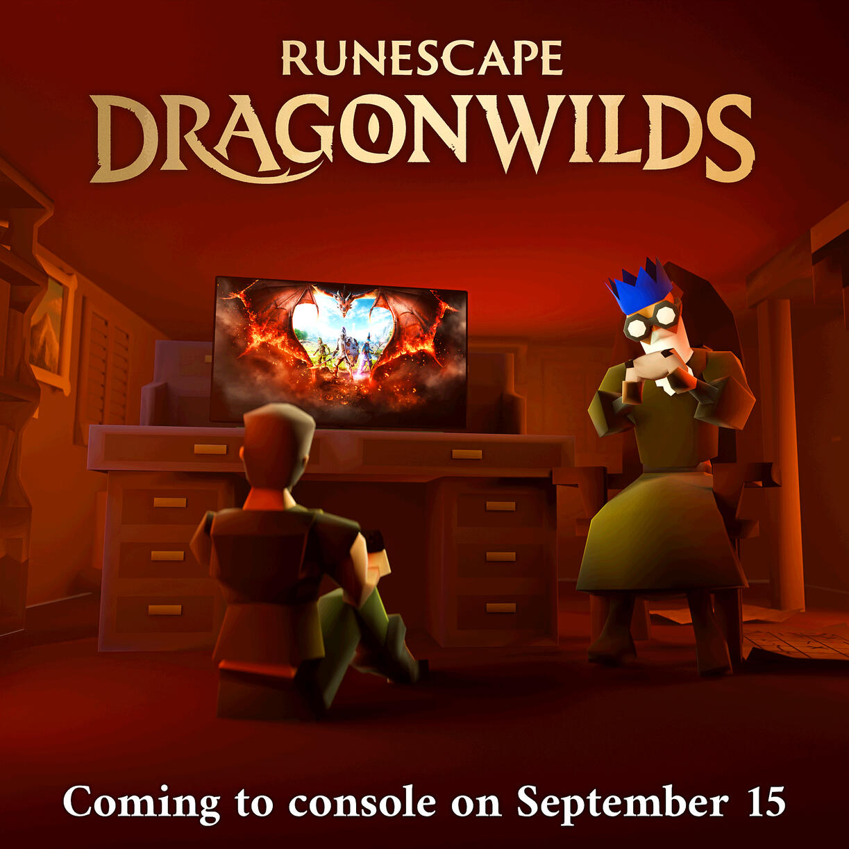 Runescape Dragonwilds console launch image for Jagex